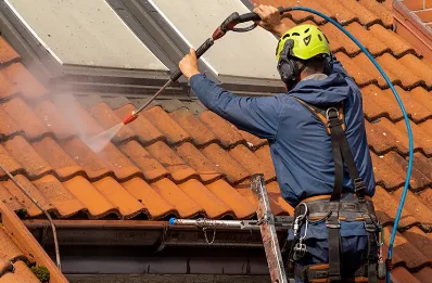Démoussage et hydrofuge de toiture à Juliénas